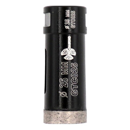 Коронка алмазная по керамограниту 25 мм, М14, Grand Top Clean, GTC025