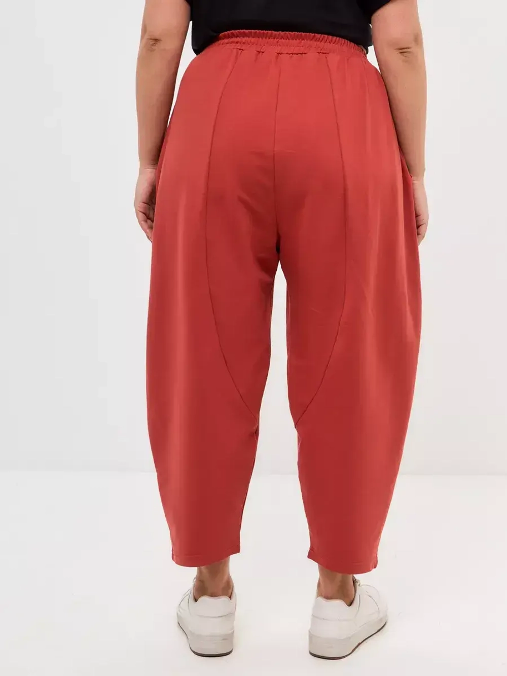 Штаны бананы оверсайз широкие терракотовый