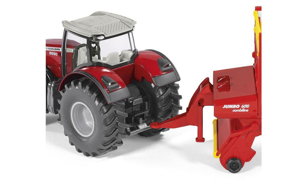 Трактор Massey Ferguson с кузовом Poettinger Jumbo