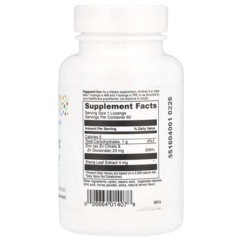 Little DaVinci, Immuni-Z, добавка для укрепления иммунитета, со вкусом натурального лимона, 60 пастилок