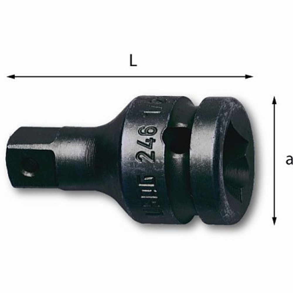 246 1/2 M Переходник ударный с 1/2" на 3/8", USAG (Италия)