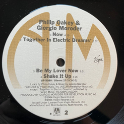 Винтажная виниловая пластинка LP Philip Oakey and Giorgio Moroder (США 1985)