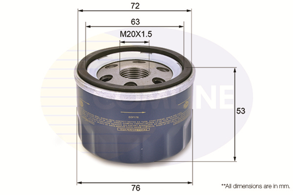 COMLINE - EOF176-CML - Oil Filter
