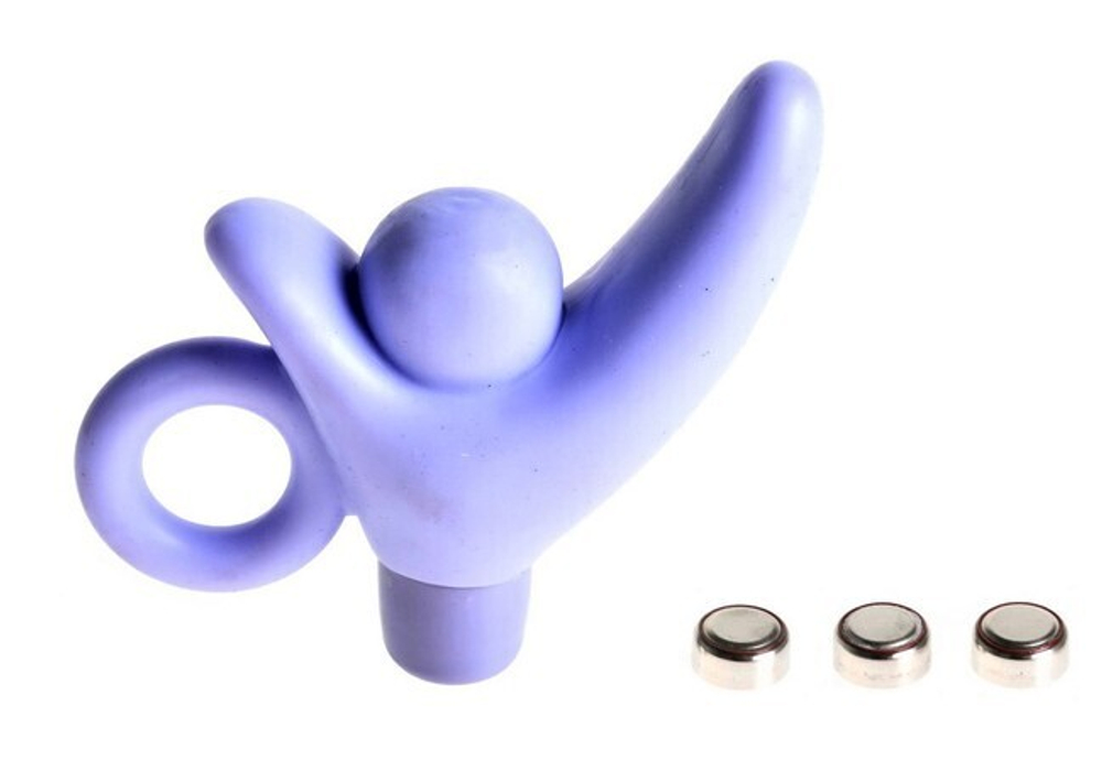 Вибростимулятор The V-Ring (11 см, сиреневый) (Цвет: сиреневый)