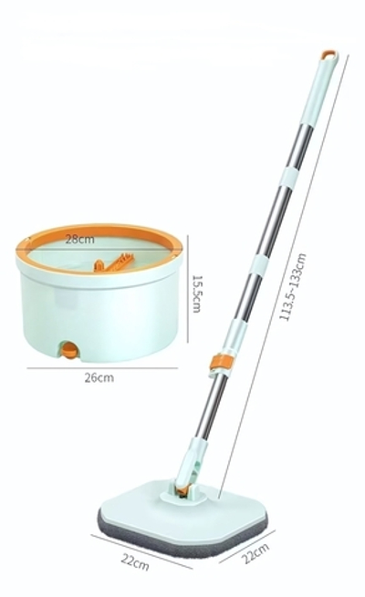Набор для уборки «Селфи Идеальная уборка»(ведро с отжимом, швабра, две насадки) в цветной коробке