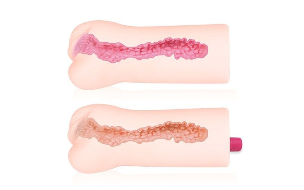 Телесный вибромастурбатор-вагина Sandara Auto (Цвет: телесный)