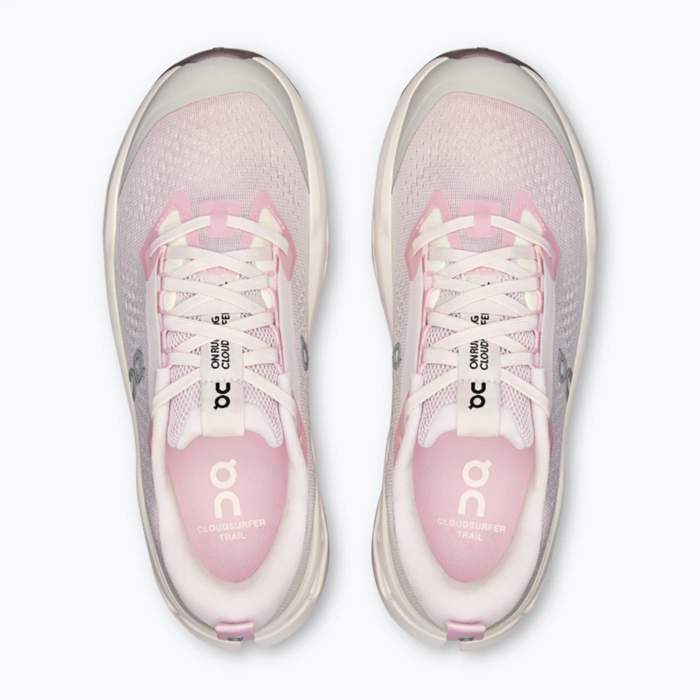 Женские Кроссовки бега On Running Cloudsurfer Trail 2 lily/gardenia