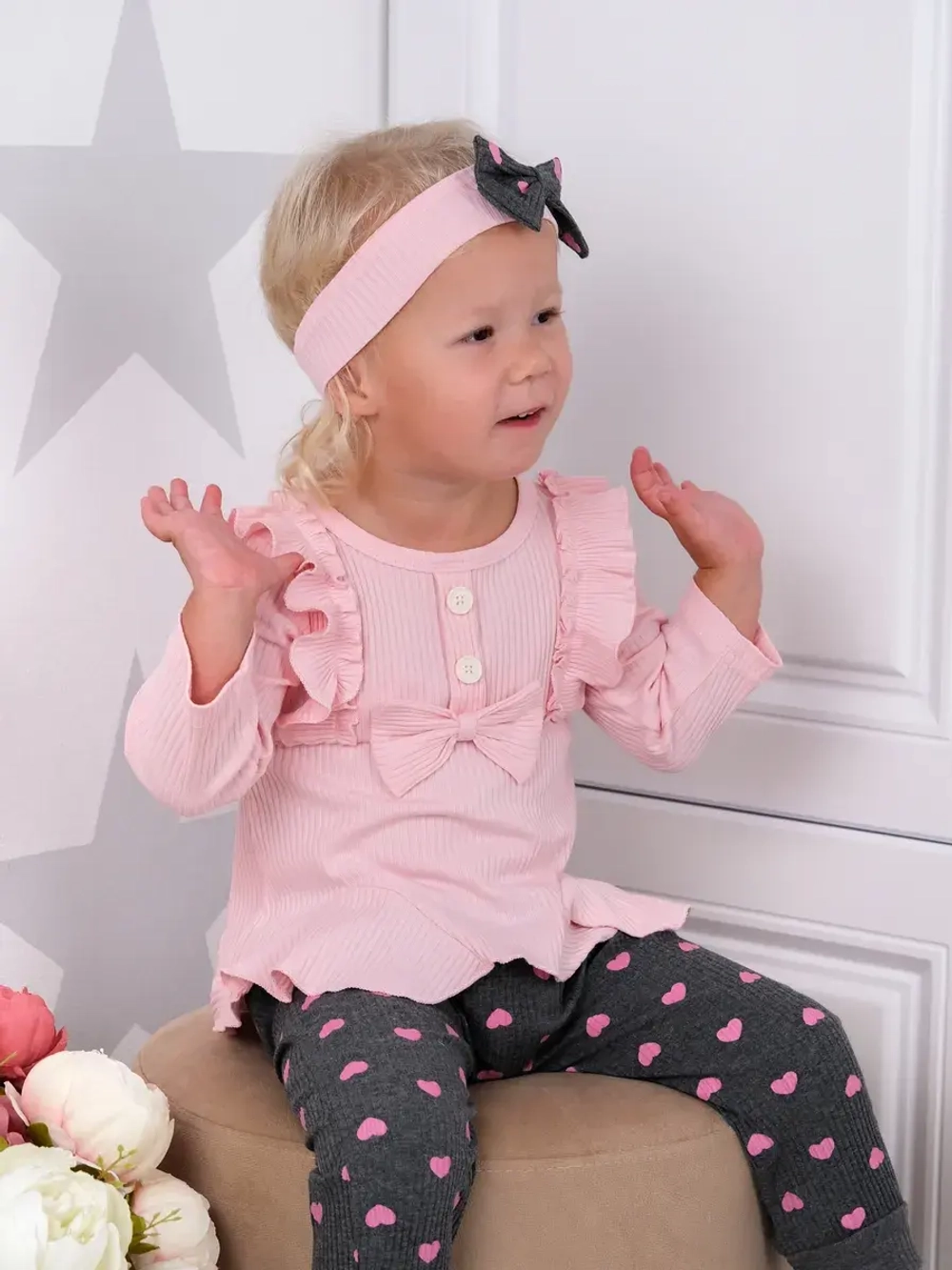 Летний костюм для девочки нарядный