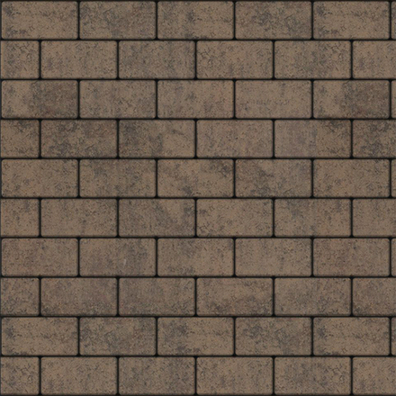 Тротуарная плитка ПРЯМОУГОЛЬНИК 200x100 мм - Листопад гладкий Шелковица