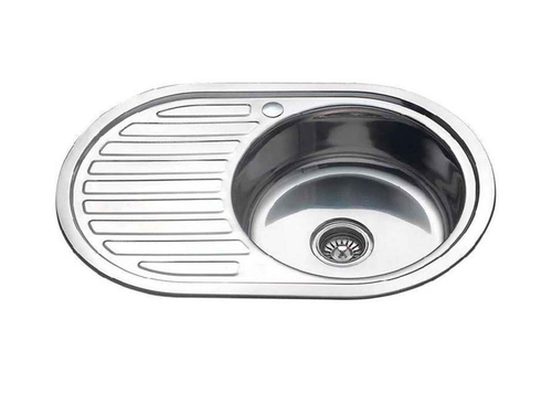 Мойка WW7750R-P0.6/160 SV овал чаша справа