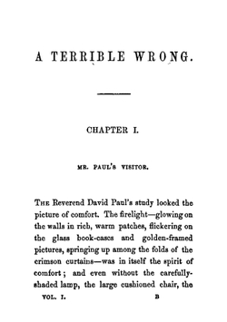 A terrible wrong, by Ada Brisson | M. E. Braddon
