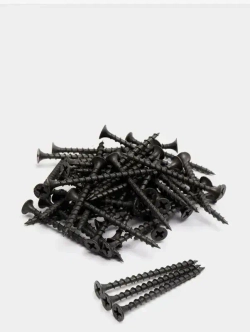 Саморезы черные 3,5х55 мм шурупы по дереву, гипсокартону 100шт