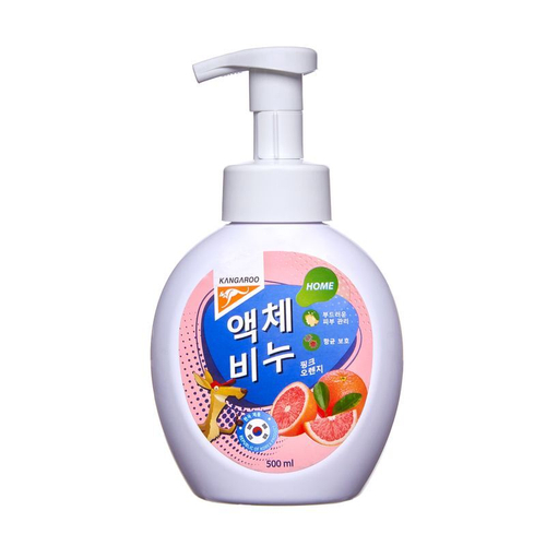 Жидкое мыло Kangaroo Home с ароматом розового апельсина (пенка), 500 мл 770017