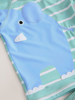 Костюм плавательный раздельный для мальчика Next E22-299, Голубой, Мятный
