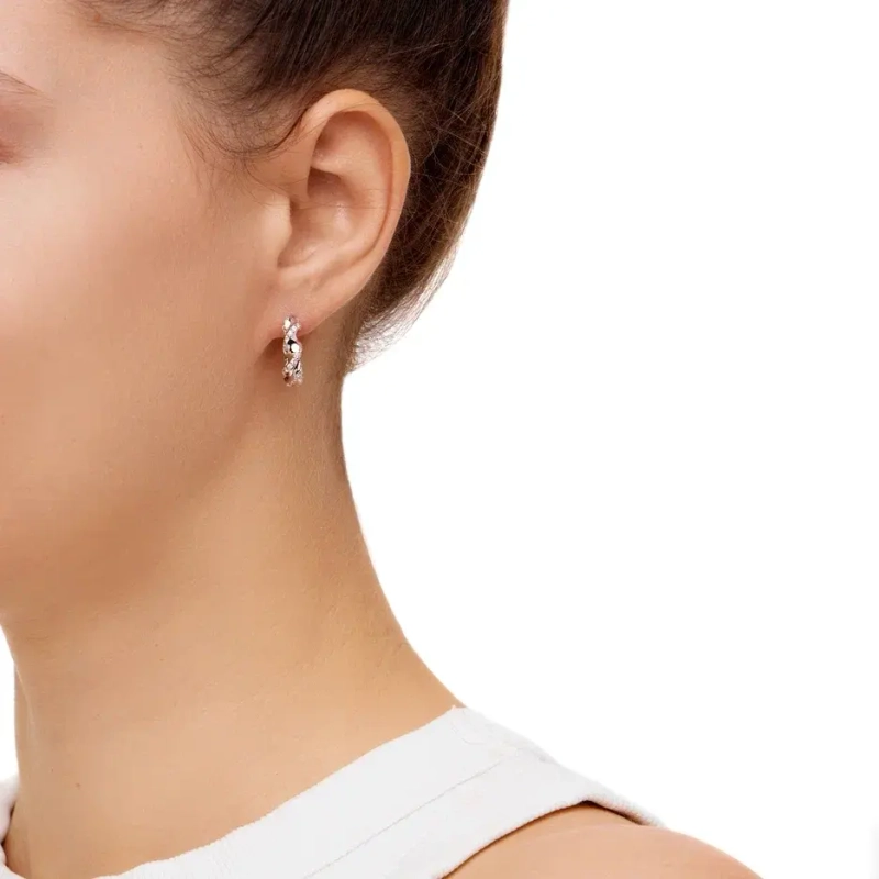 Серьги Мини Паста – Серебро