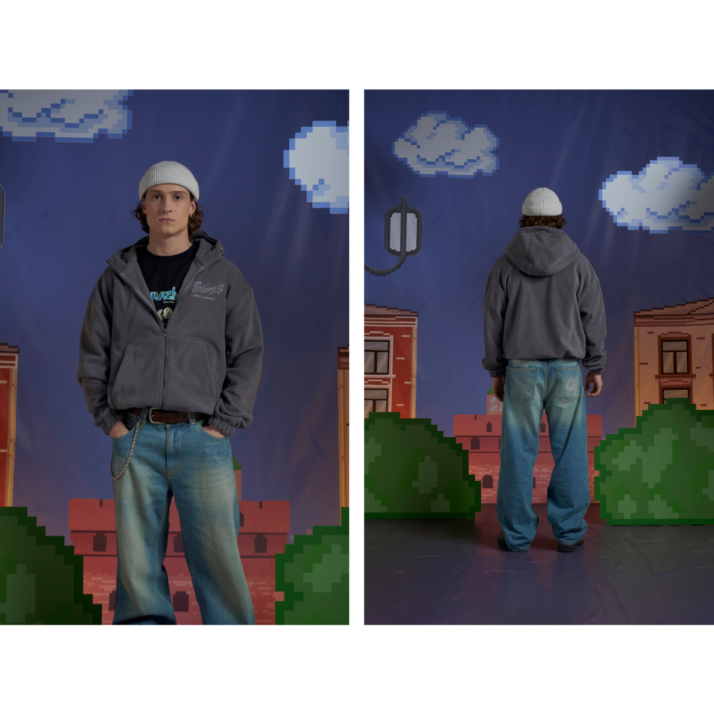 Худи Called a Garment Voyageur St Zip "Smoky Grey"