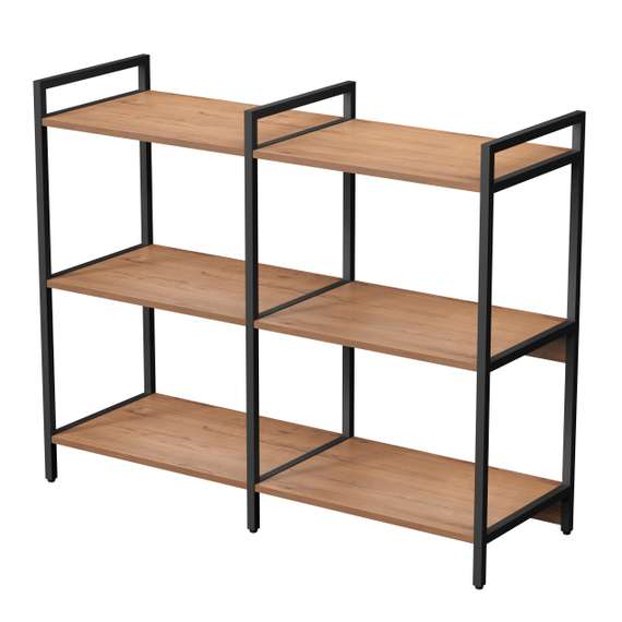 10ССД.3.600 Стеллаж средний двойной 3 полки (1180*400*952)