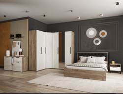 Тумба Модена МТ-20 Дуб крафт табачный/Дуб крафт белый