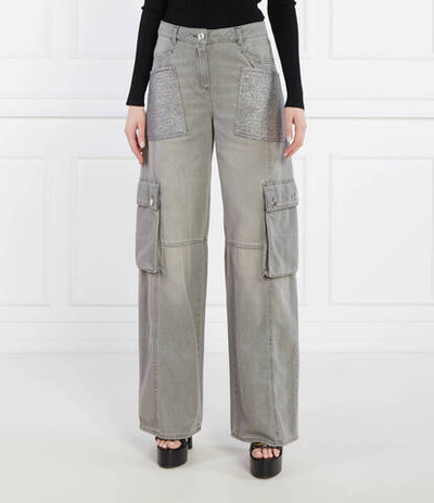 Джинсы cargo Elisabetta Franchi - серый(PJ40I41E2)