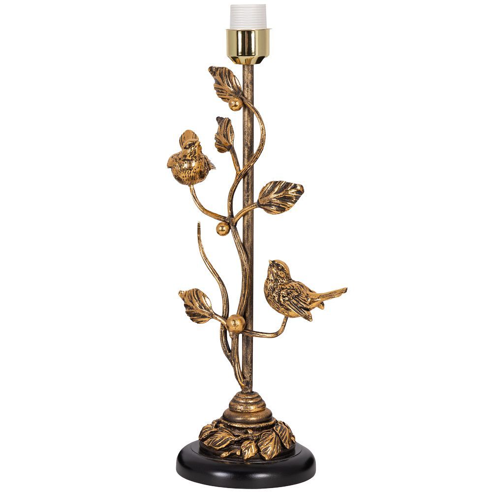 Настольная лампа Терра Spring Бронза с абажуром №38 Vatican (Ватикан) Аквамарин