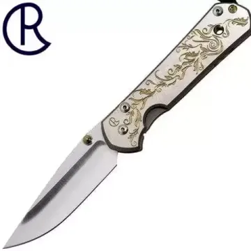 Складной нож Chris Reeve Large Sebenza L21UnG Gold Leaf с клинком из стали CPM-S35VN, рукоять титан