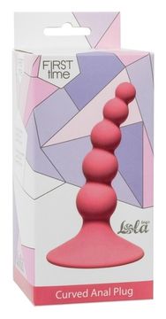 Анальная пробка Ribbed Plug Pink 4108-01Lola