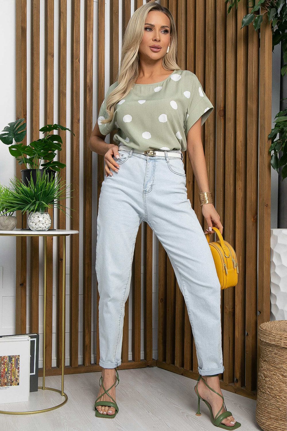 Блуза Любава (оливковая) Б13149-41М LT Collection