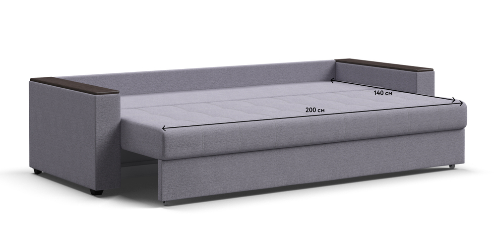 Диван Атланта НПБ 120 рогожка Мальмо платина