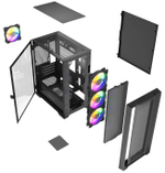 Корпус mATX Powercase ByteFlow Micro Black LE