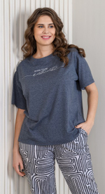 [m]Комплект женский штаны+футболка К-779