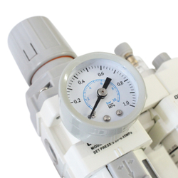 AC3010-03 Блок подготовки воздуха 3/8" с фильтром, манометром, маслораспылителем и регулятором давления