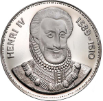 France, Henri IV Commemorative Medal – Undated Silver