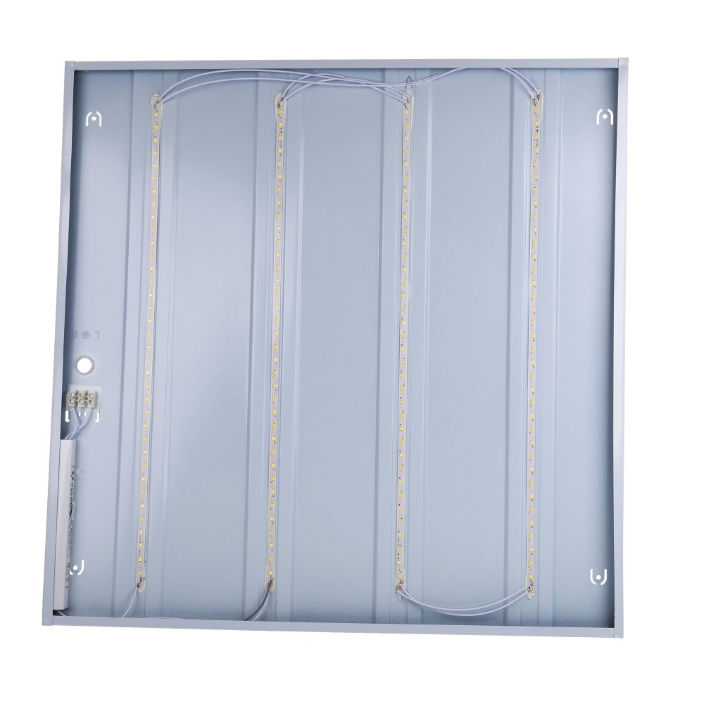 ULP-Q115 6060-36W-4000K+6500K WHITE Светильник светодиодный потолочный универсальный. Белый свет4000K-Холодный свет5000К-Дневной свет6500K. Рассеиватель призма. Встроенный и-п. Корпус белый. ТМ Volpe