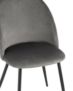 Стул Lilly велюр антрацитовый 4 шт.