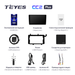 Teyes CC2 Plus 9"для Toyota C-HR 2019+ (тип1)
