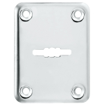 Декоративная накладка ESC081/0-SS (нержавейка) на сув. замок без шторки (1 шт.) тех.упак.