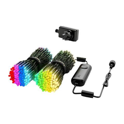 Умная уличная гирлянда «Нити» Twinkly Strings HD, RGB + W (27,5 м, 500 светодиодов)