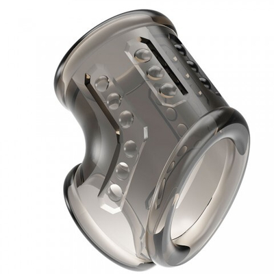 Насадка на пенис и мошонку Pretty love, серая