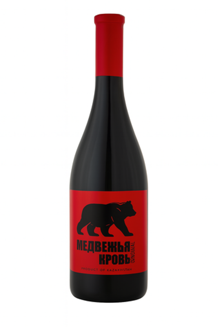Вино Медвежья кровь красное полусладкое 0,75 л