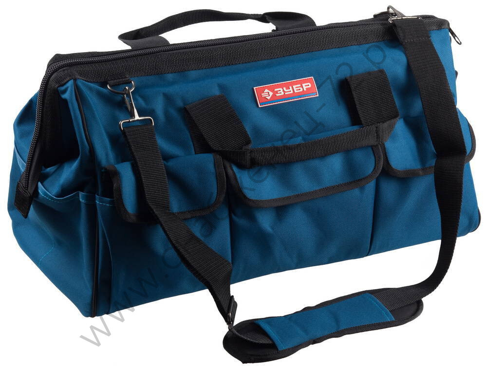 ЗУБР 52 см, сумка для инструментов с 17 карманами (38645-21)