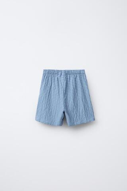ZARA ПИЖАМА В КЛЕТКУ, СИНИЙ