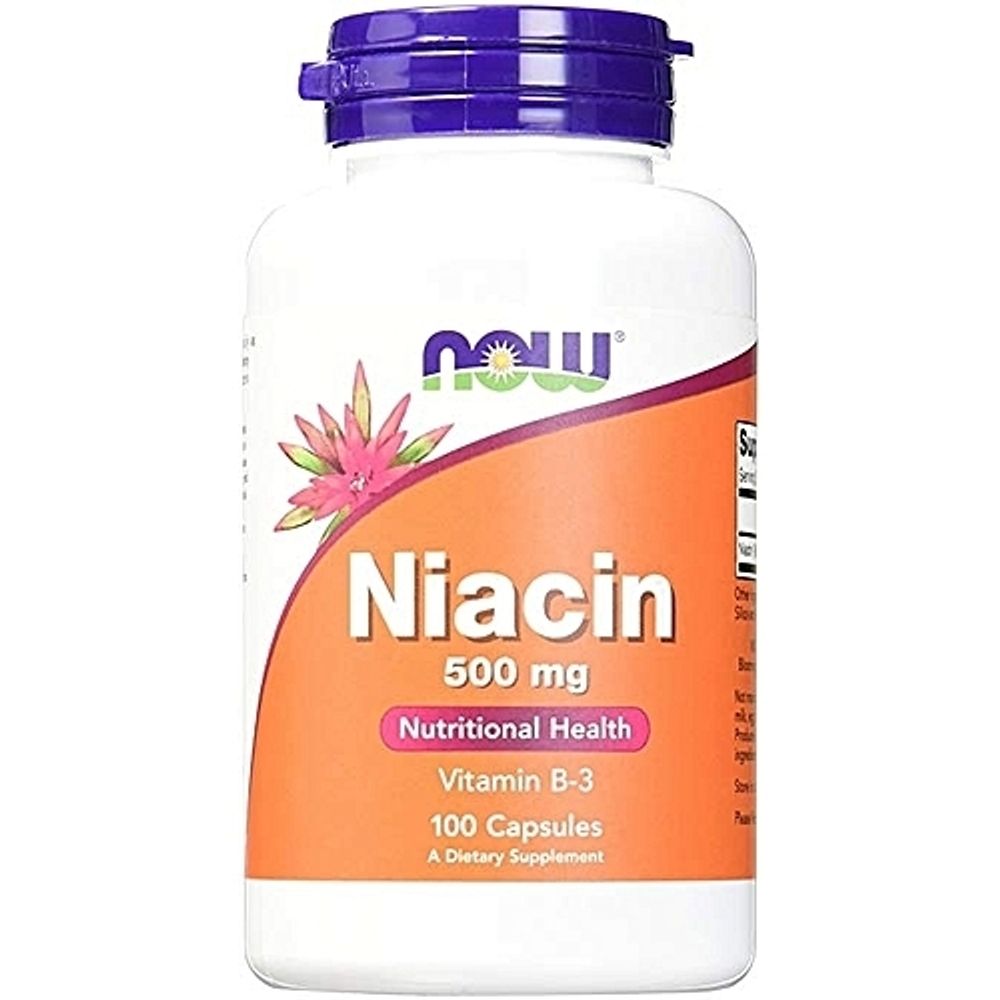 Ниацин 500 mg 100 капс (Now)
