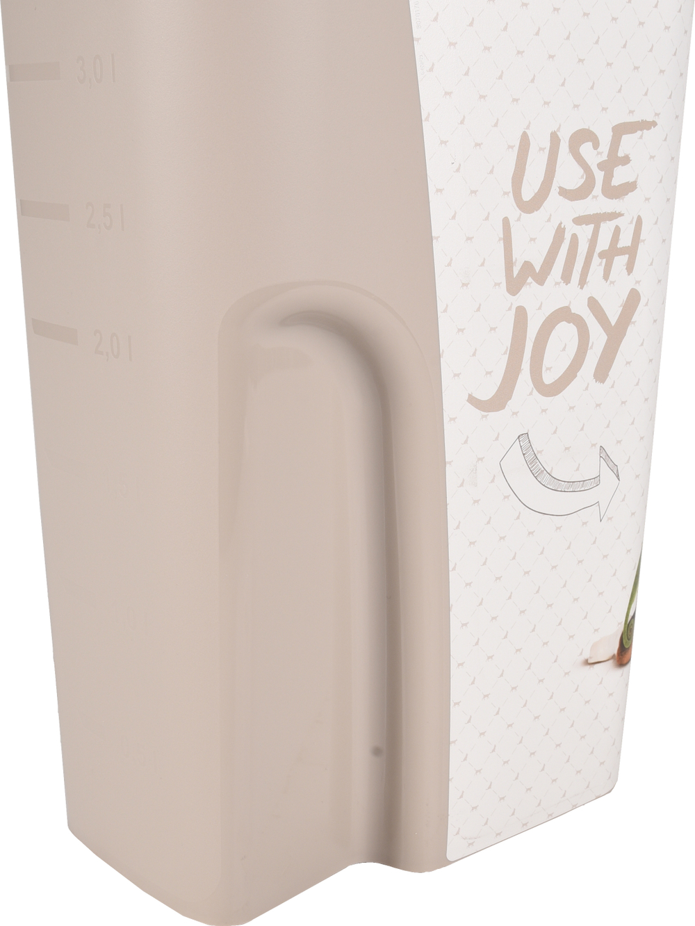 Контейнер для корма, 29 см Д х 40 см Ш х 59,5 см В - 43 л, пластик, белый, Flamingo