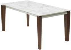 Стол ESMIR 180 MATTE ARABESCATO SOLID CERAMIC/ орех, ®DISAUR