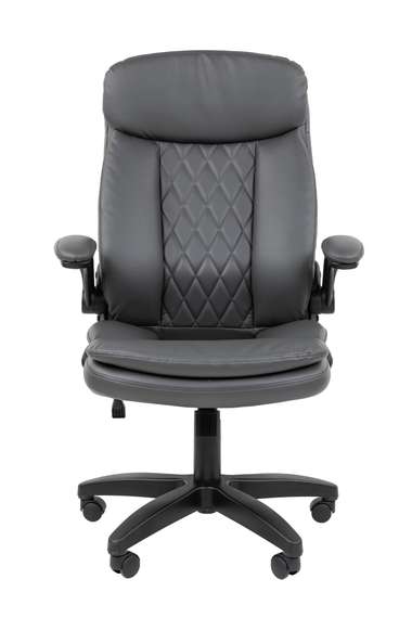 Офисное кресло Chairman 533 Россия экокожа серый