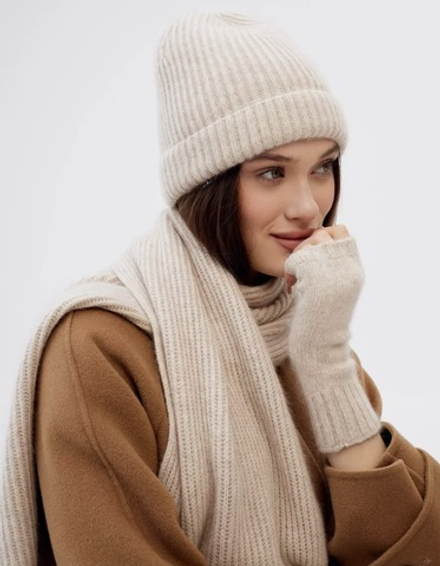 Митенки женские М813-08 бежевые