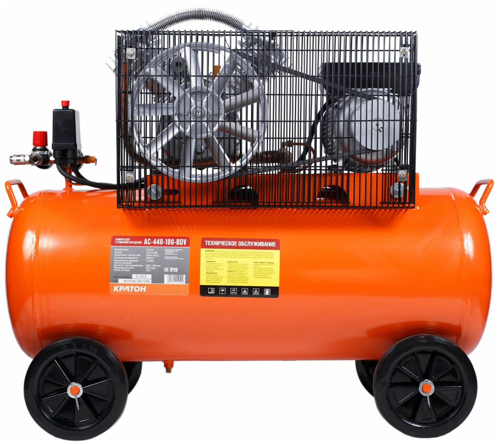 Компрессор с ременной передачей КРАТОН AC-440-100-BDV