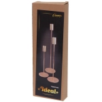 Подсвечники «IDEAL» 22 /27/32 см (набор 3 шт), Золото