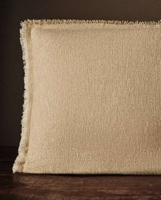 ZARA HOME НАВОЛОЧКА ДЛЯ ДЕКОРАТИВНОЙ ПОДУШКИ, СВЕТЛО-БЕЖЕВЫЙ