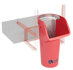 Приёмная секция мусоросброса (усиленная) «Профи» Полимер-Групп(750x750x1200см;12,9кг;красный) - арт.559335